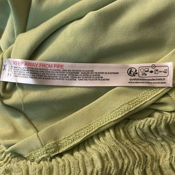 Free People Beach Eleni Bodycon Midi Lime Green Size XS / NWOT - Picture 7 of 7